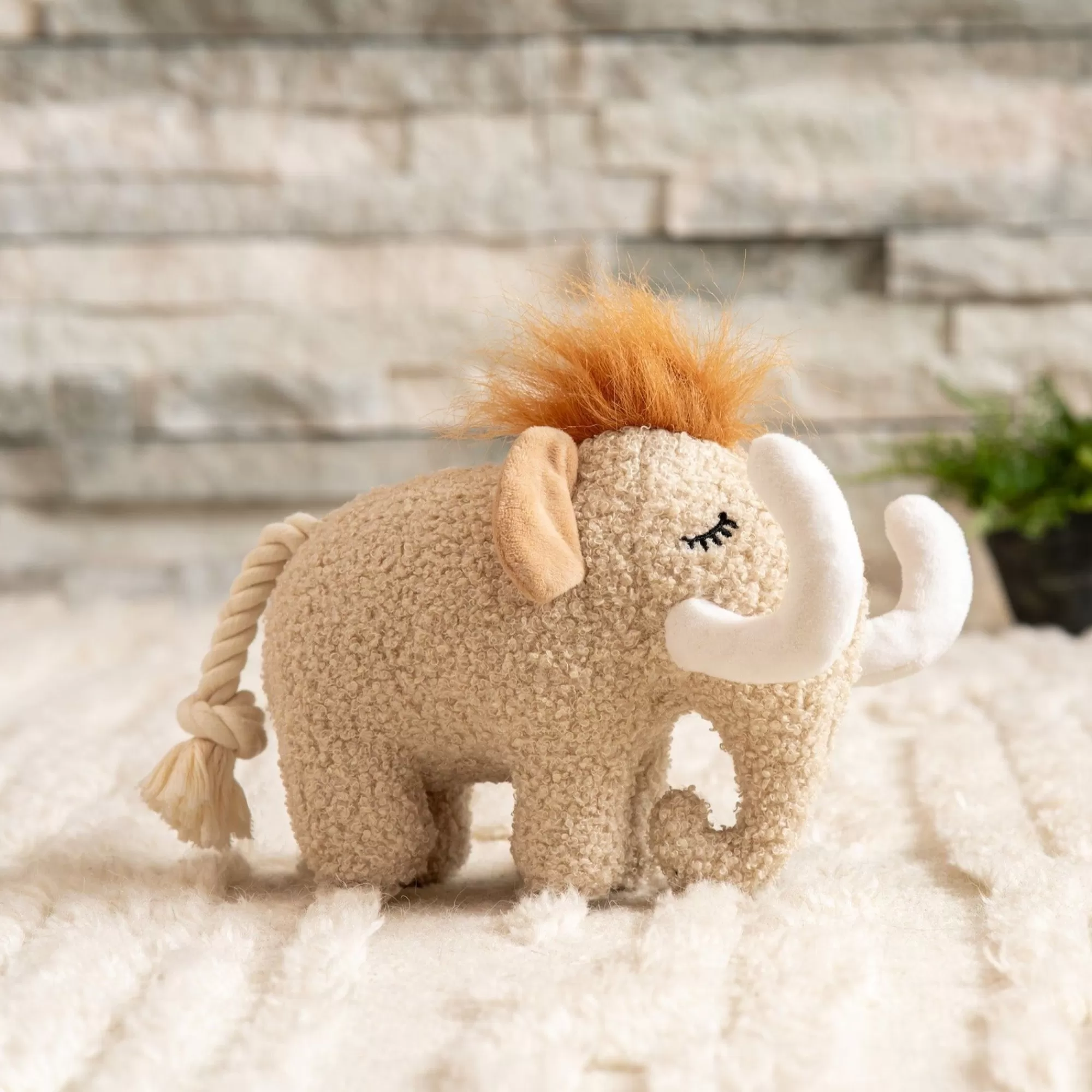 Cheap Furry Mammoth Dog Toy Toys