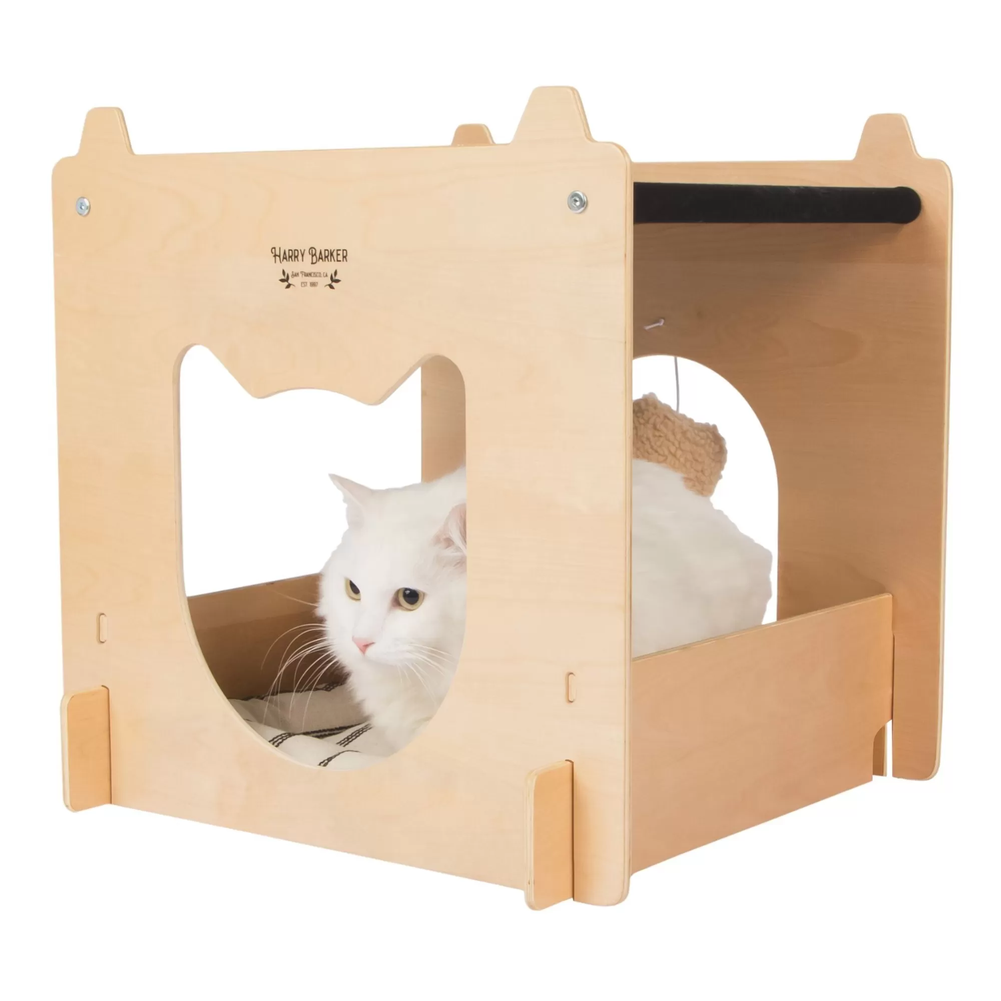 New Modular Wood Hammock - Stackable Cat Cube Full Beds