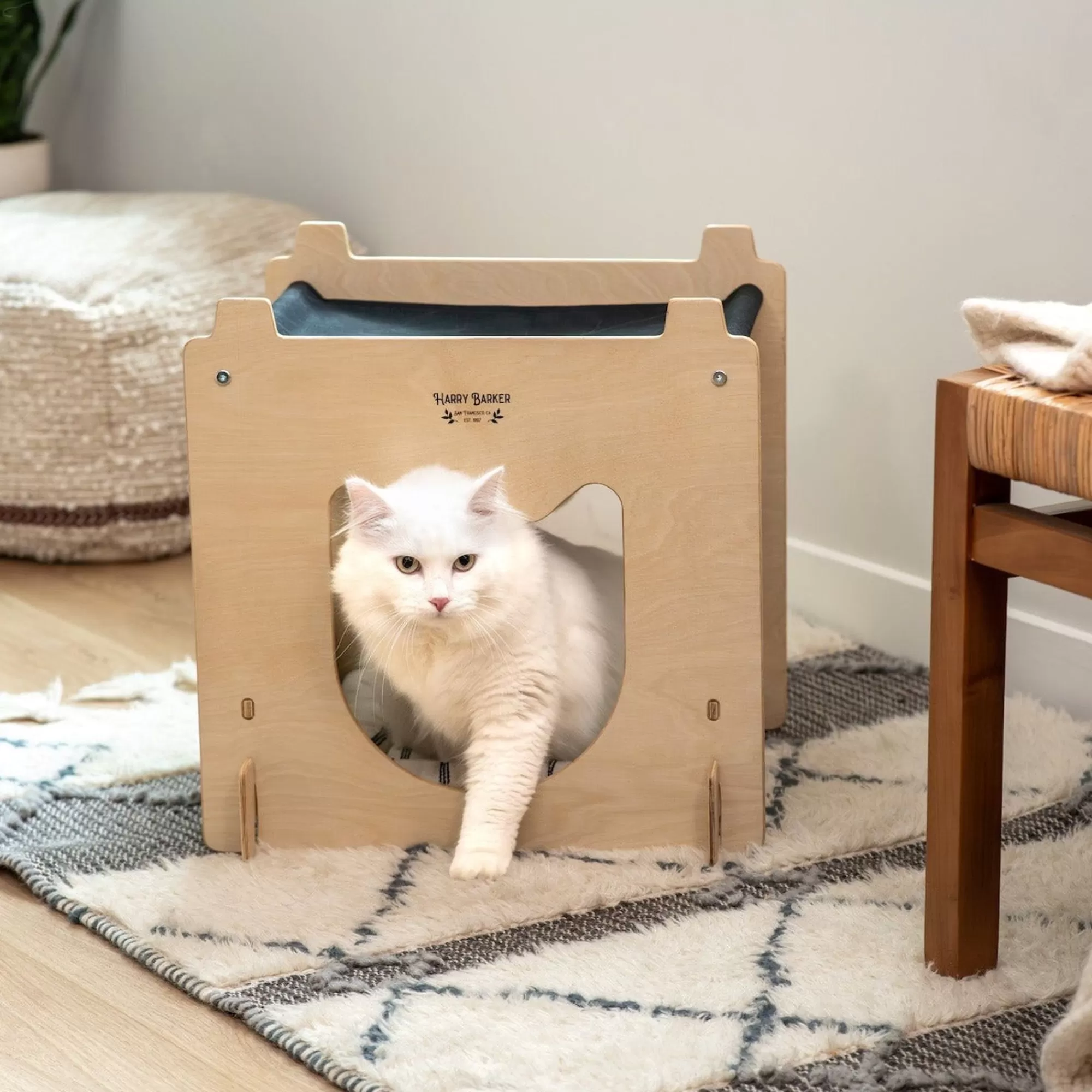 New Modular Wood Hammock - Stackable Cat Cube Full Beds