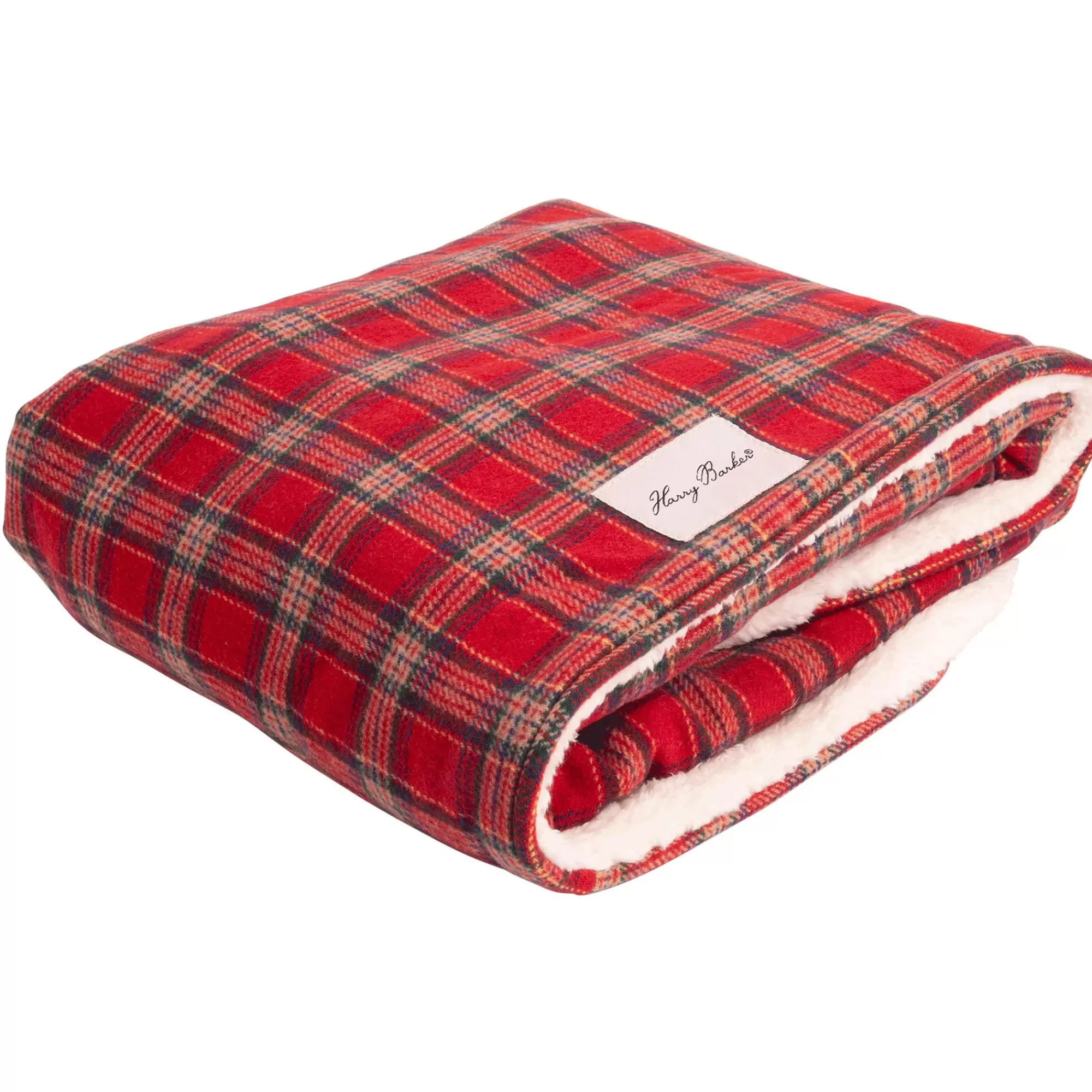 Clearance Plaid Sherpa Rectangle Dog Bed Cover Rectangle