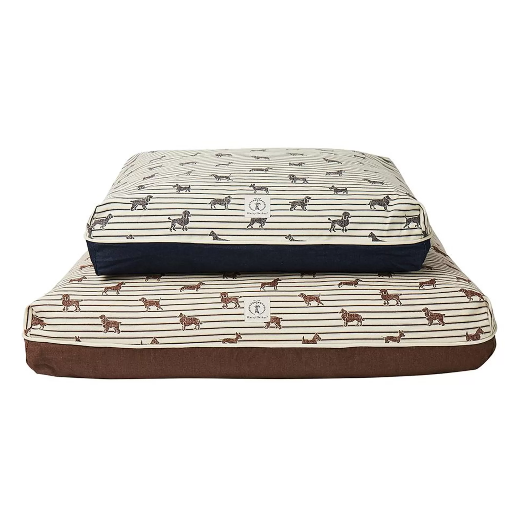 Store Ticking Rectangle Dog Bed Cover Patterned