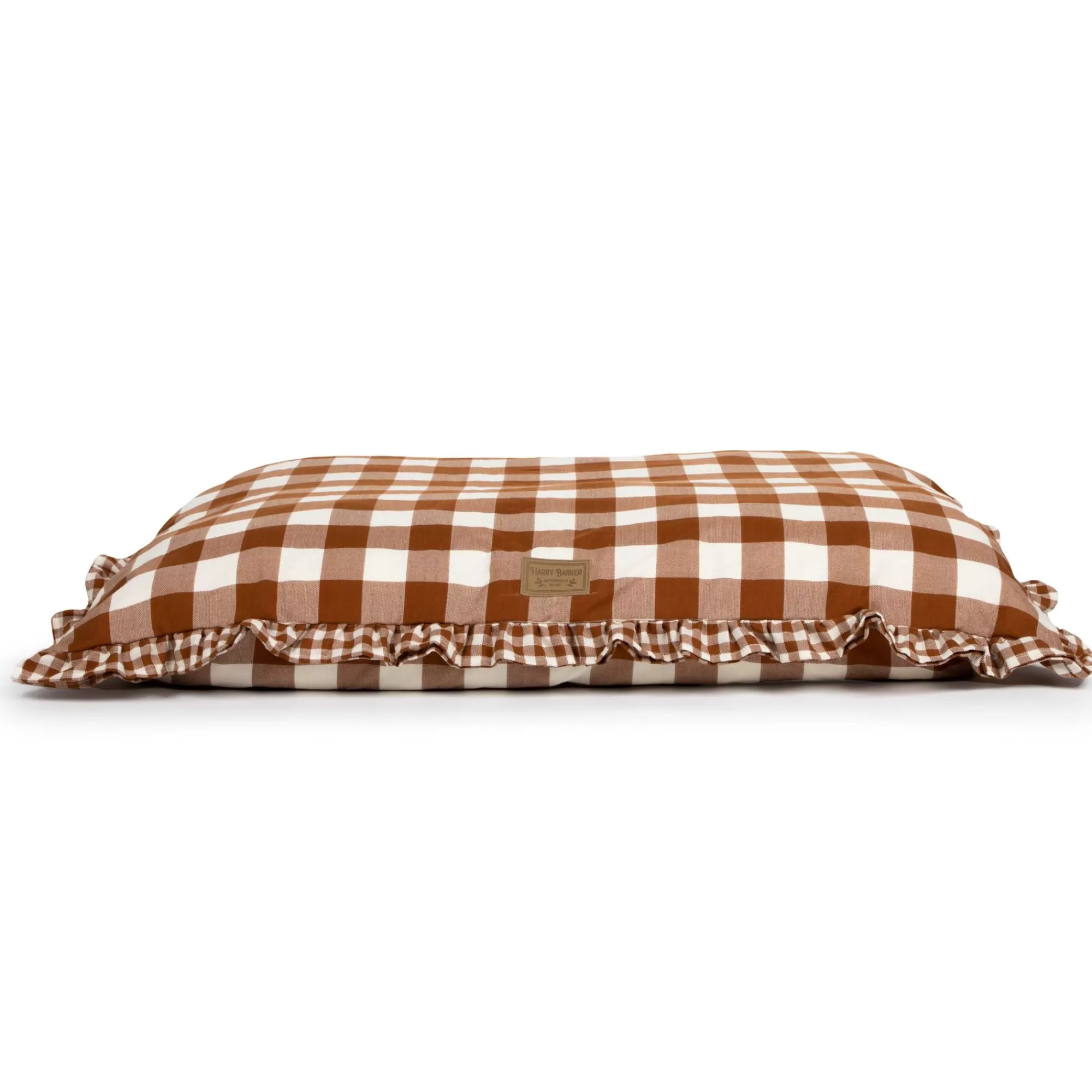 Cheap Vintage Brown Gingham Envelope Dog Bed Full Beds