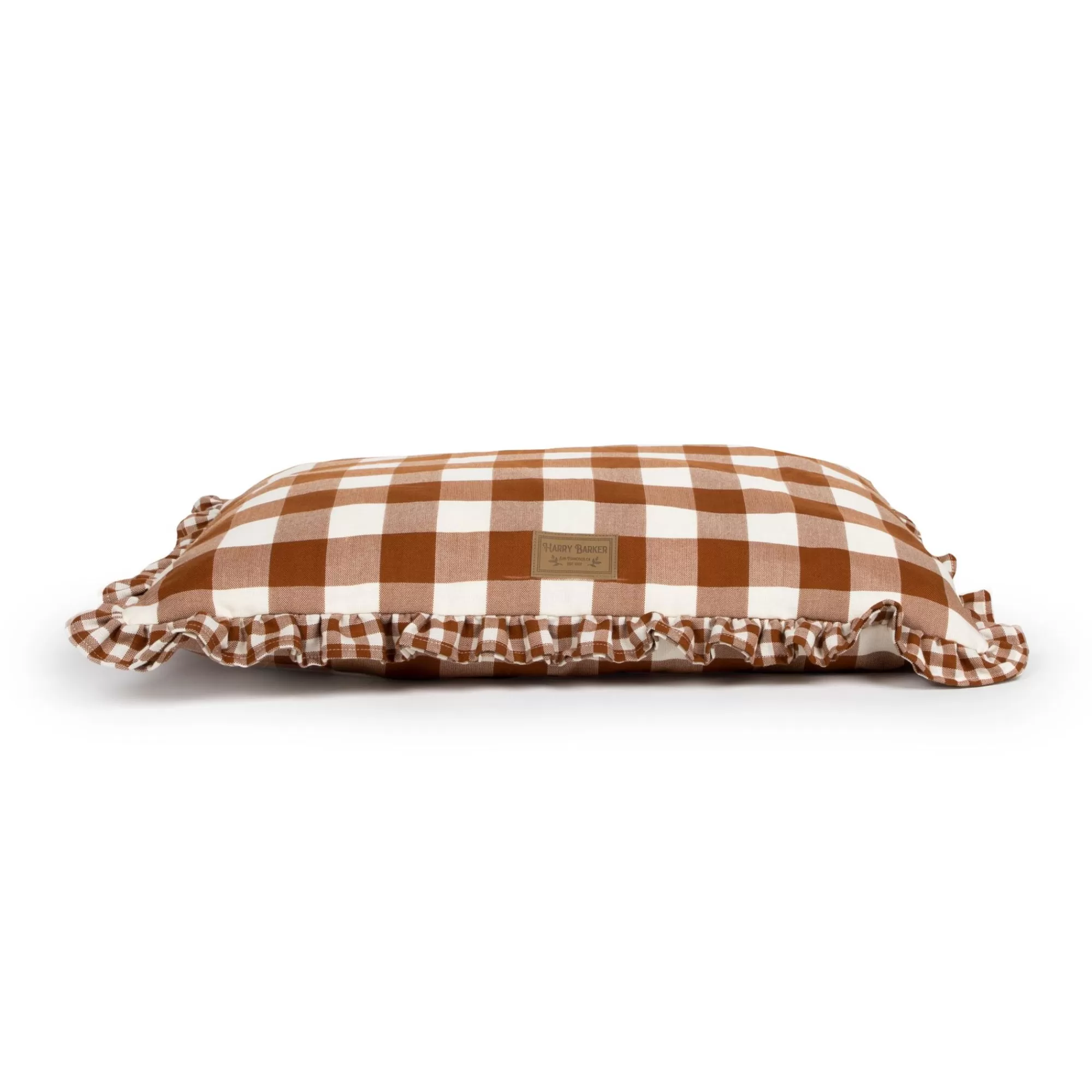 Cheap Vintage Brown Gingham Envelope Dog Bed Full Beds