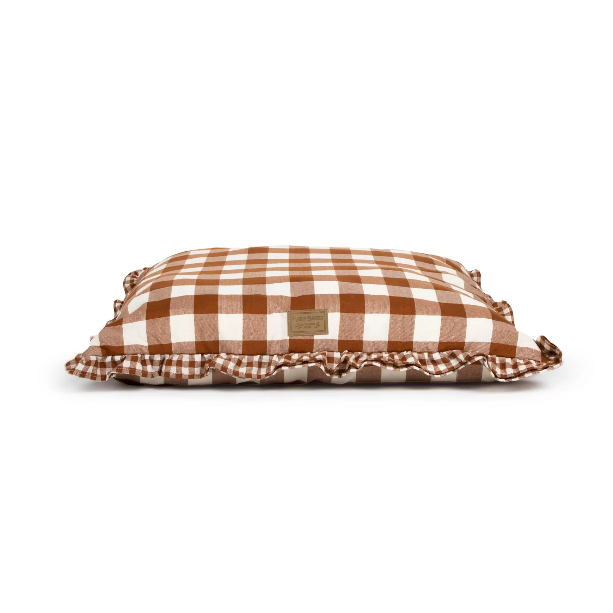Cheap Vintage Brown Gingham Envelope Dog Bed Full Beds