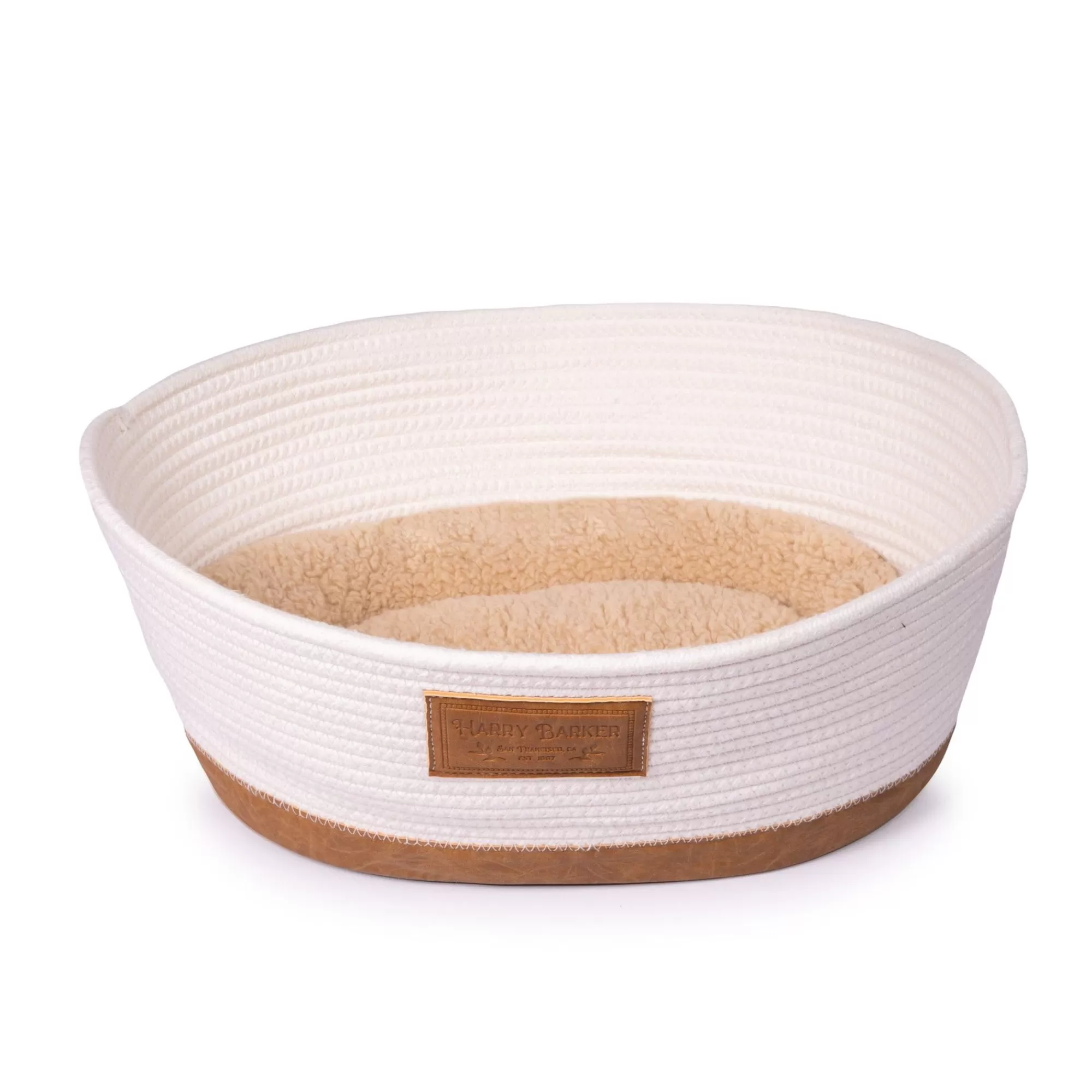 Cheap Woven Rope Basket Bed Round